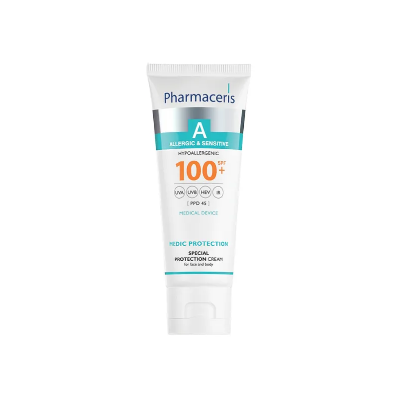 PHARMACERIS A SPECIAL PROTECTION CREAM SPF 100 FOR FACE AND BODY MEDIC PROTECTION 75 ML