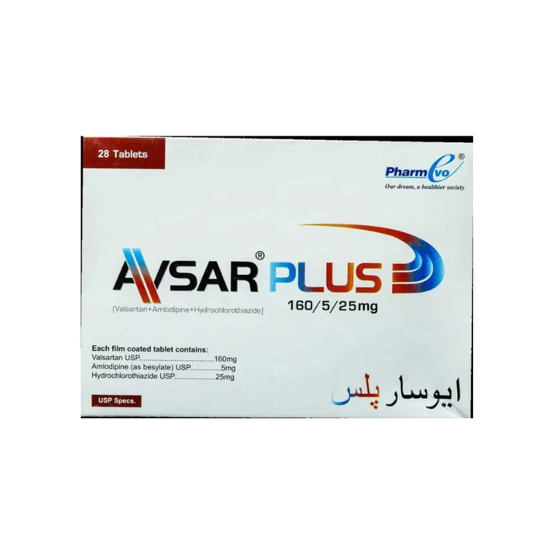 Avsar Plus Tablets 160Mg/5Mg/25Mg