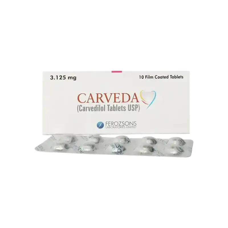 Carveda Tablets 3.125Mg