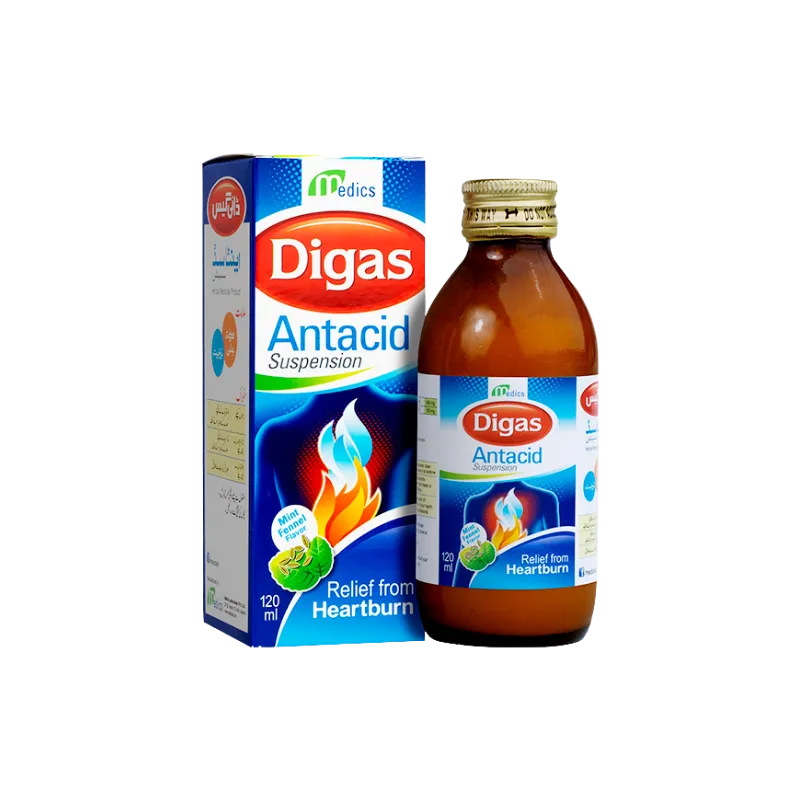 Digas Antacid Suspension 120Ml