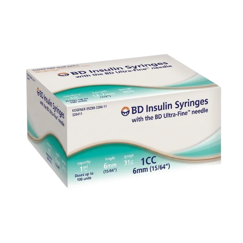 BD Syringes 1CC 6mm
