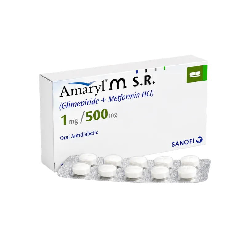 Amaryl M SR Tablets 1/500mg
