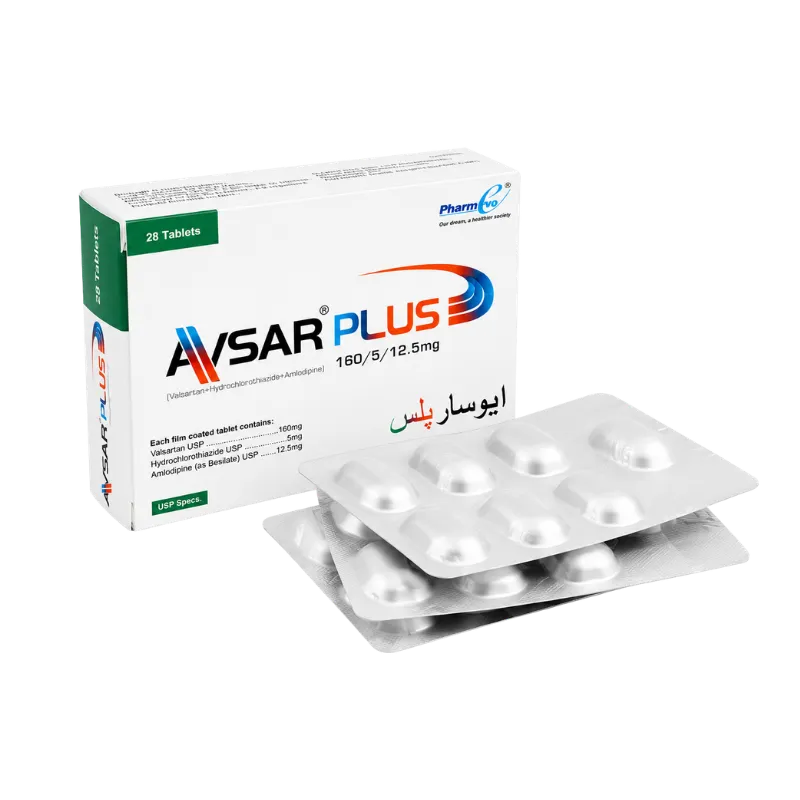 Avsar Plus Tablets 160Mg/5Mg/12.5Mg