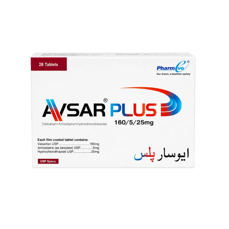Avsar Plus Tablets 160Mg/5Mg/25Mg
