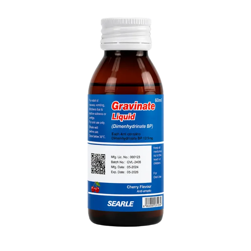 Gravinate Syrup 12.5mg /5ml