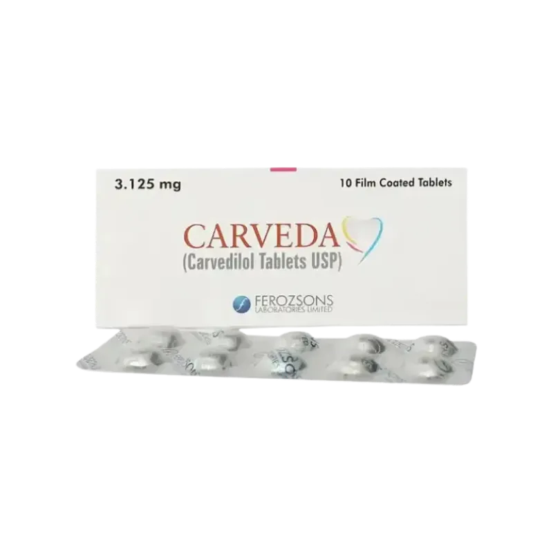 Carveda Tablets 3.125Mg