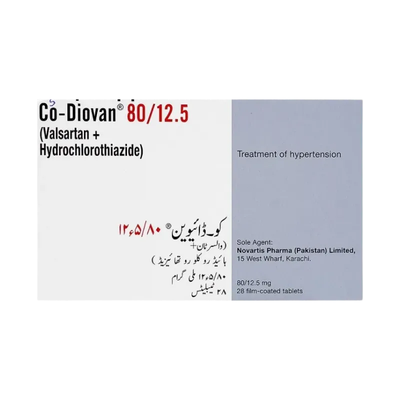 Co-Diovan Tablets 80Mg/12.5Mg