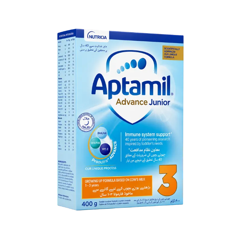 Aptamil Advance Junior 3 - Next Generation Growing up formula Milk Powder 400g (Soft Pack)