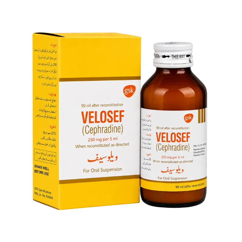 Velosef 90ml Suspension 250mg