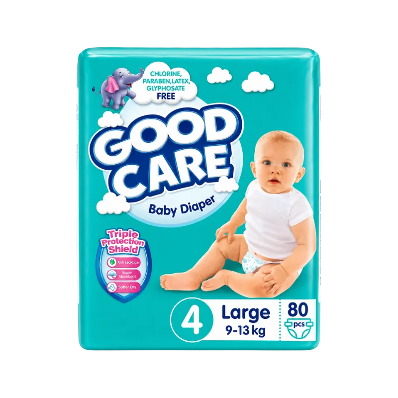 Good Care Regular  Baby Diaper No.4 Large 80 pieces