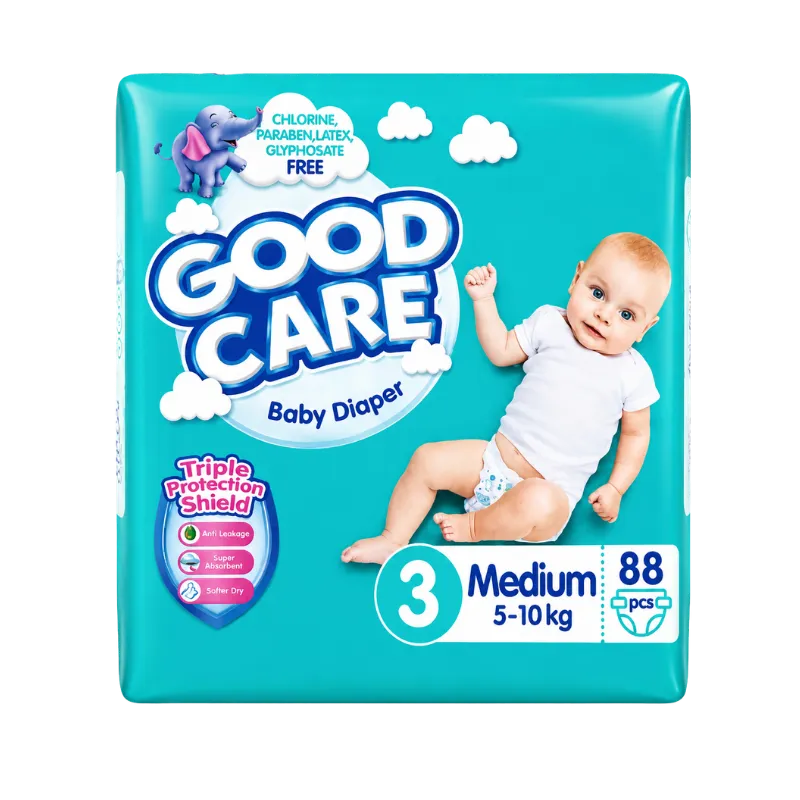 Good Care Regular Baby Diaper No.3,Medium 88 pieces