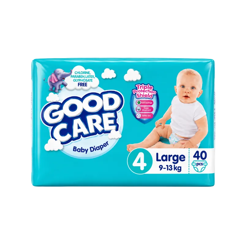 Good Care Regular Baby Diaper, 4, Large, 9-13kg