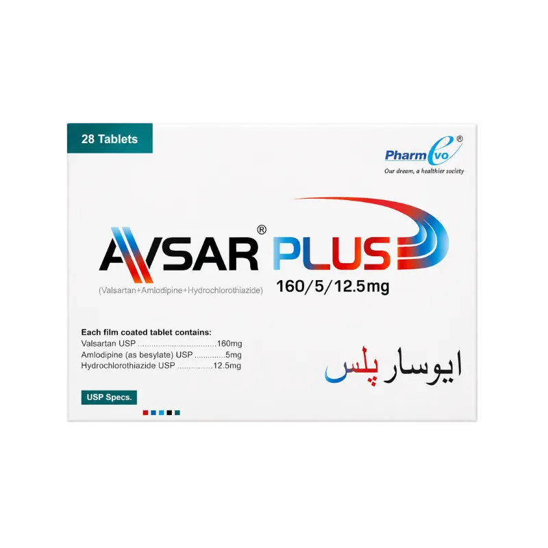 Avsar Plus Tablets 160Mg/5Mg/12.5Mg