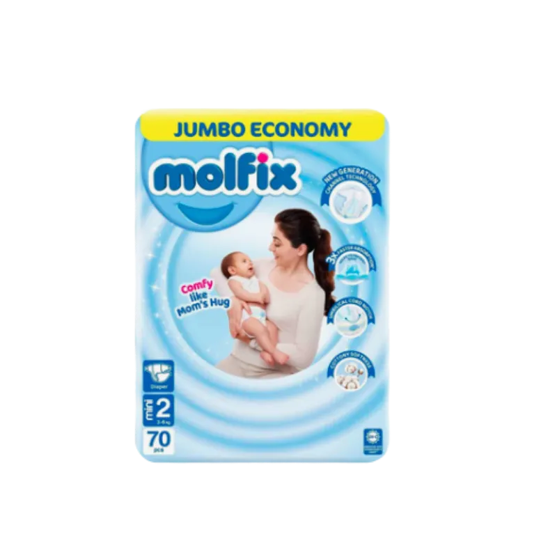 Molfix Diaper Mini Jumbo Pack Size 2 (3–6kg) 70 Pcs