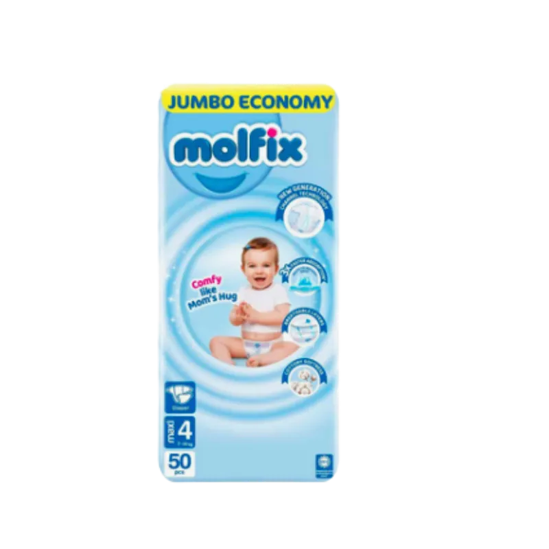 Molfix Diaper Maxi Jumbo Pack Size 4 (7-14kg) 50 Pcs