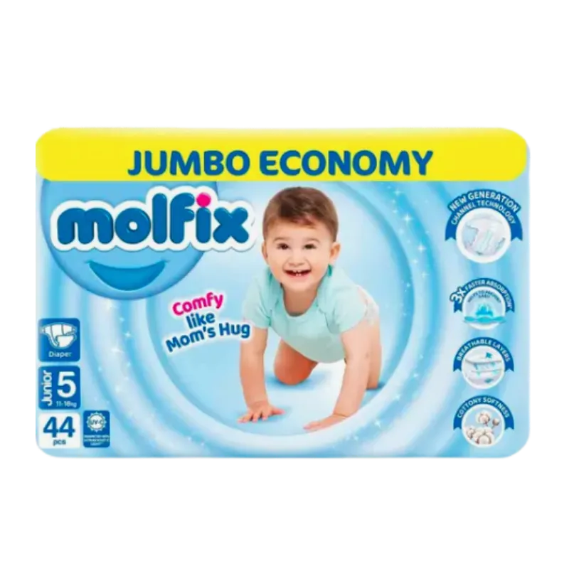 Molfix Diaper Junior Jumbo Pack Size 5 (11-18kg) 44 Pcs