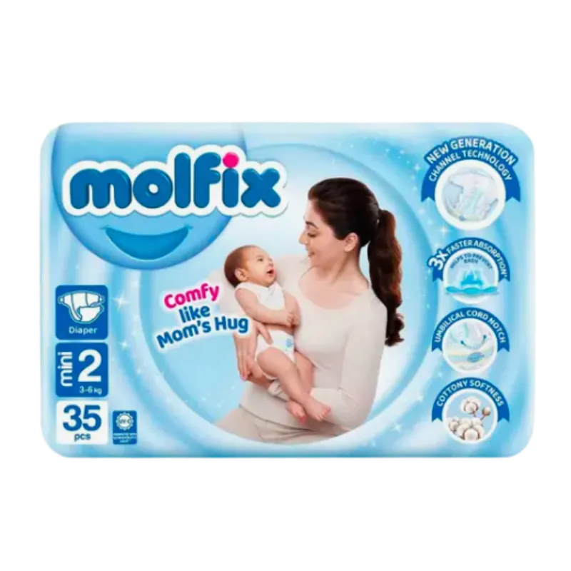 Molfix Diaper Mini Twin Pack Size 2 (3-6kg) 35 Pcs
