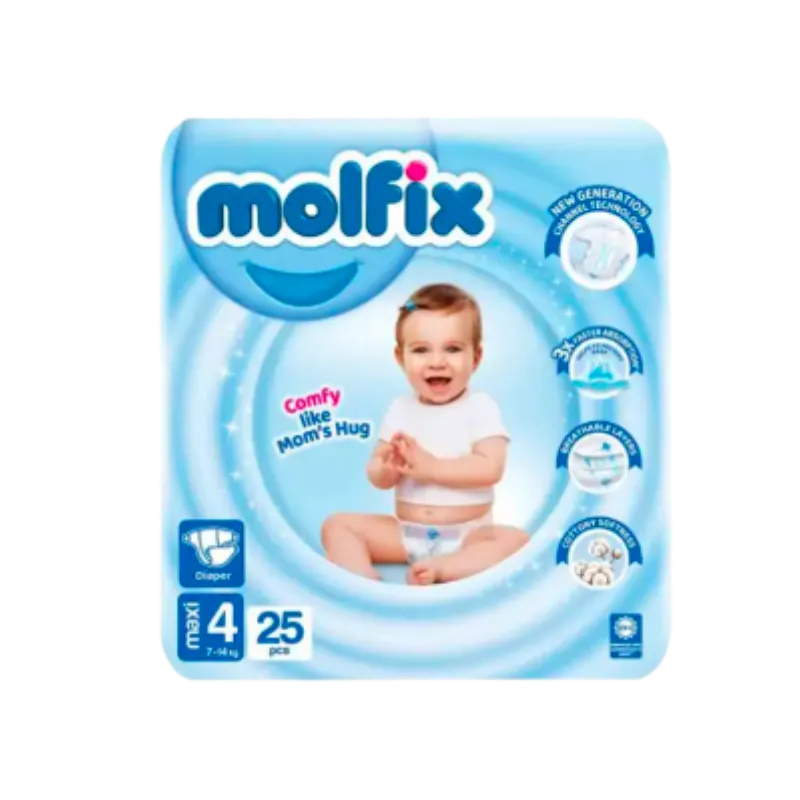 Molfix Baby Diapers Twin Pack Maxi size 4 25Pcs